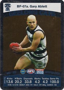 2010 Team Zone AFL Team - Best & Fairest Wildcards #BF-07a Gary Ablett Jr. Front